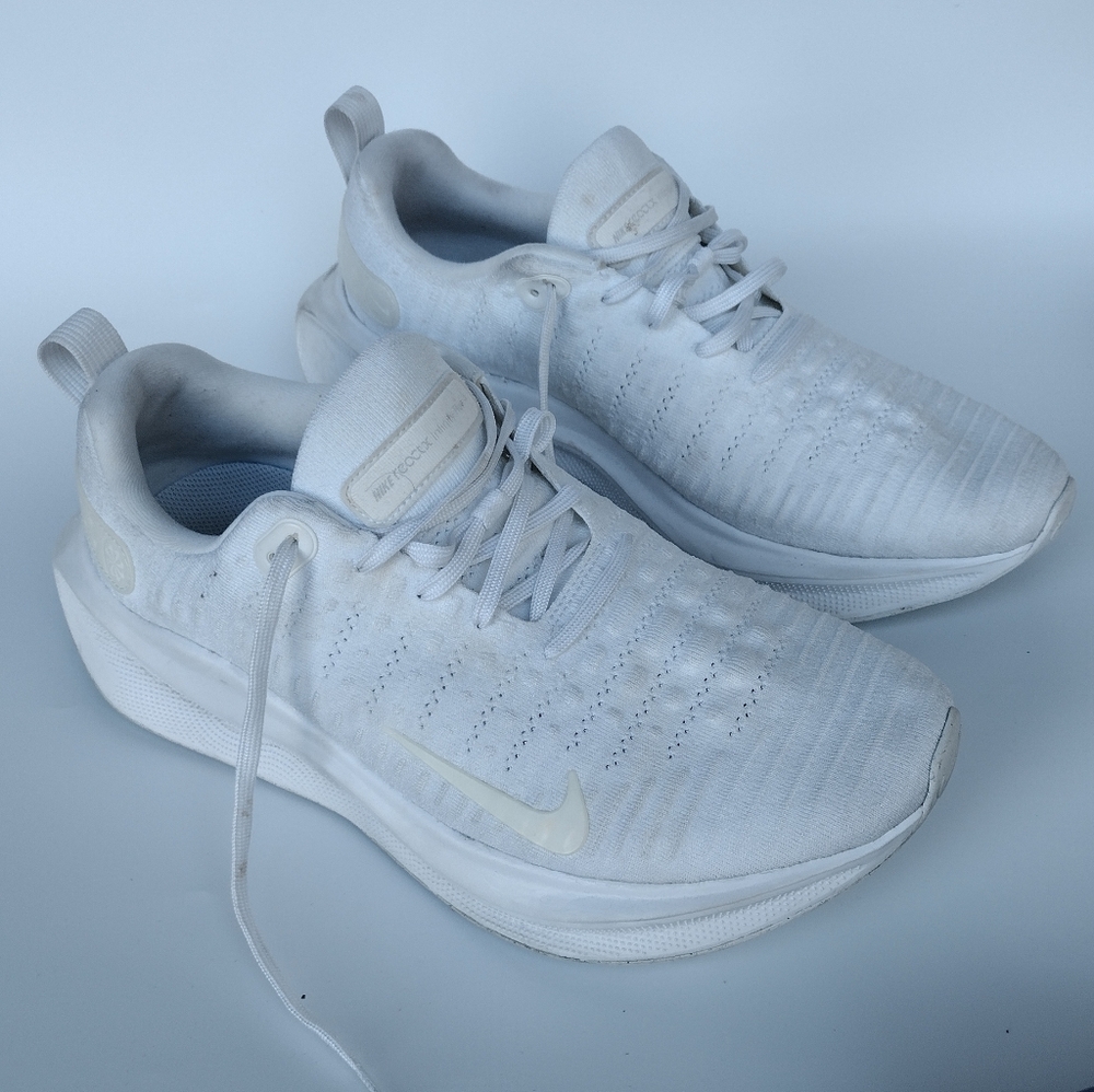 Nike ReactX Infinity Run 4 Running Shoe FN0881-100 Triple White Men's 11.5 Wide